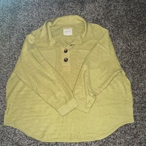 American Eagle Outfitters Green Button Down Shirt